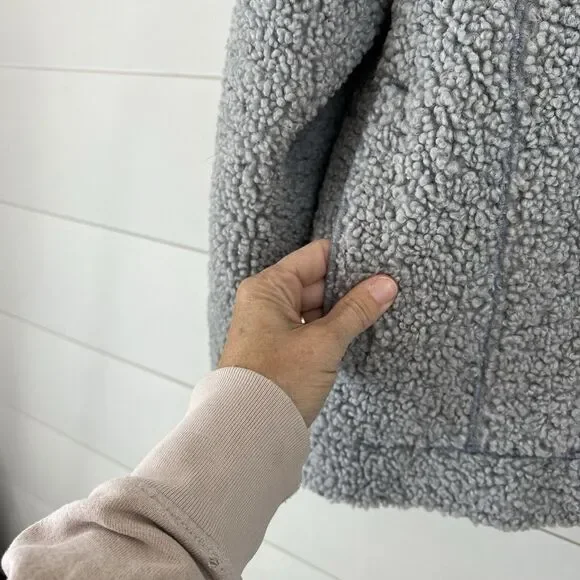 Smiley Sherpa Jacket Cashmere Rabbit Hair Men's Small (fits loose) - Picture 8 of 16